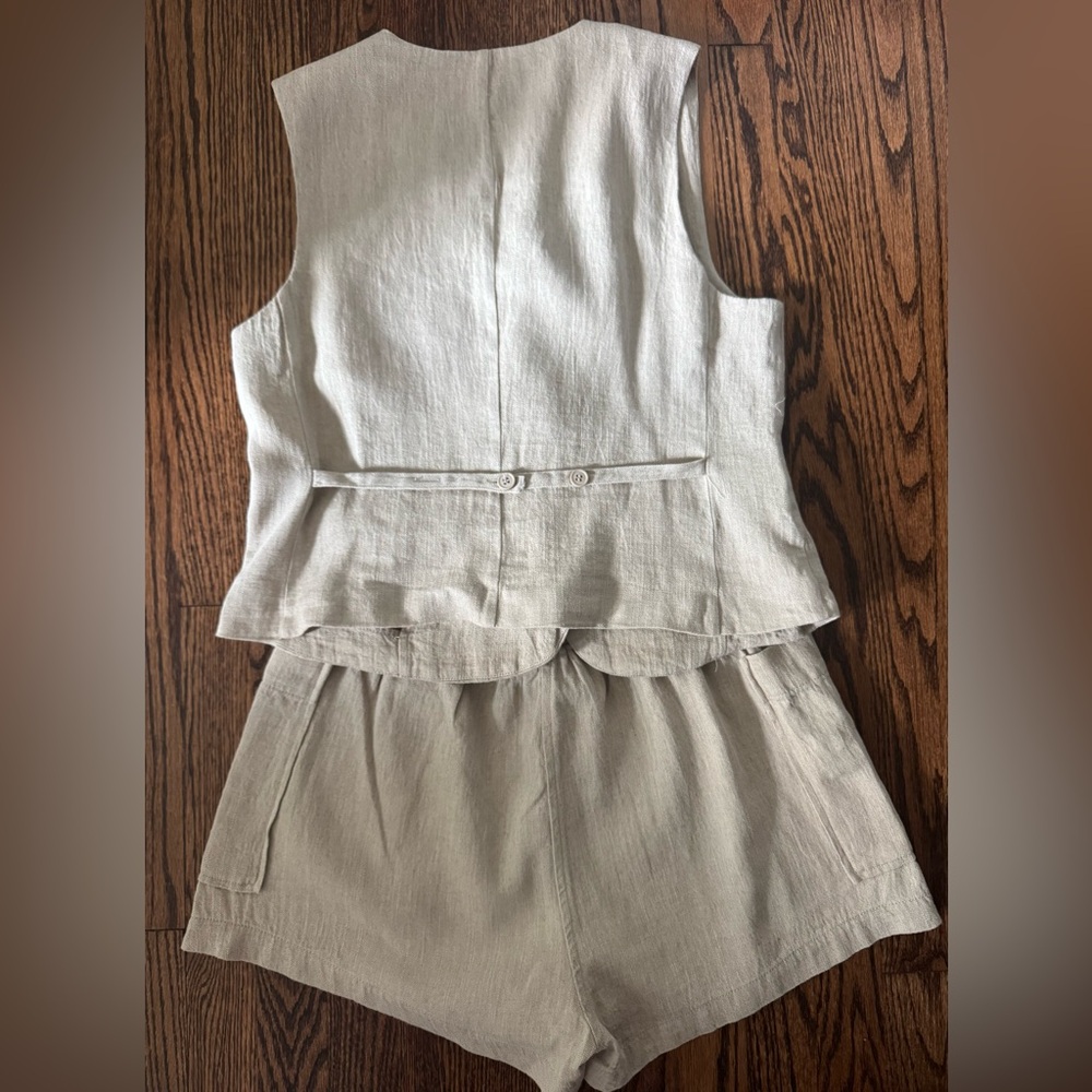 BLANKNYC Button Front Vest/ Short Set Womens Size M - NWT - Picture 5 of 6